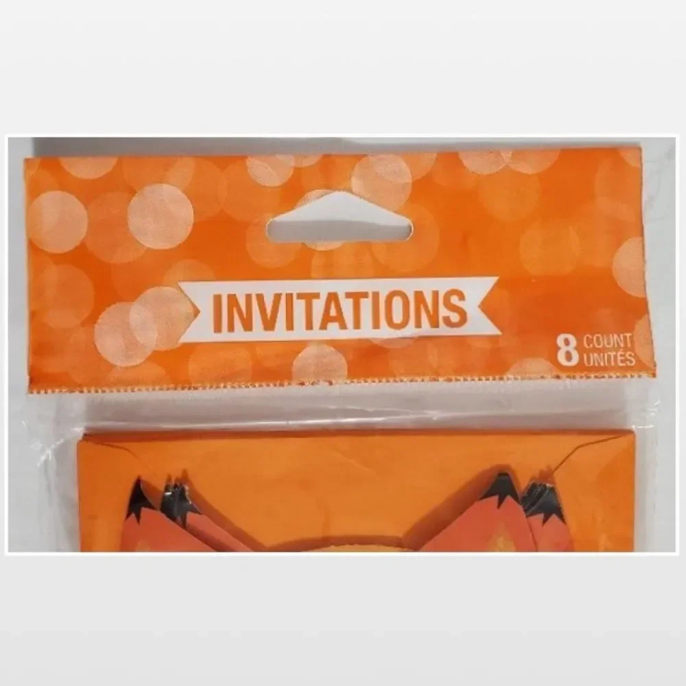New Invitations Cards Universal All Occasions Fox Woodland Animals Orange 8 NWT